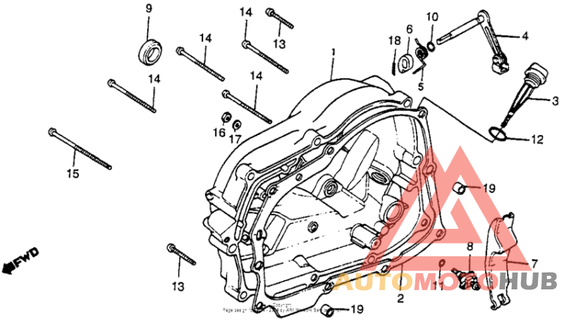 Крышка картера правая