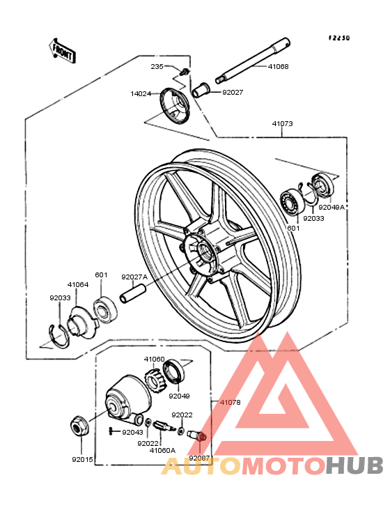 Переднее колесо