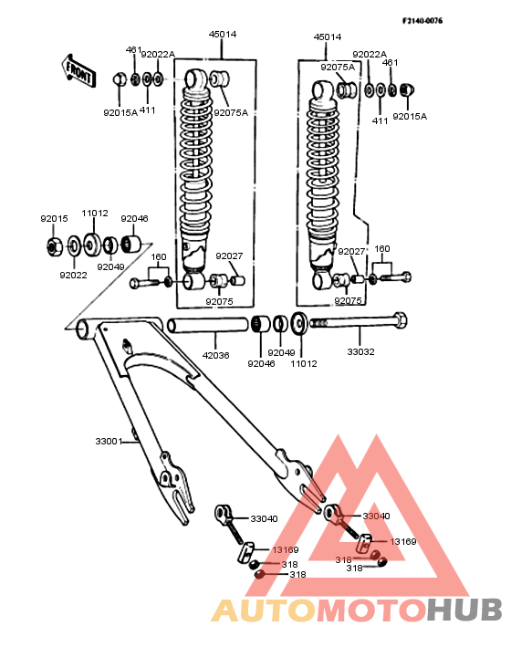 Swingarm/shock absorber