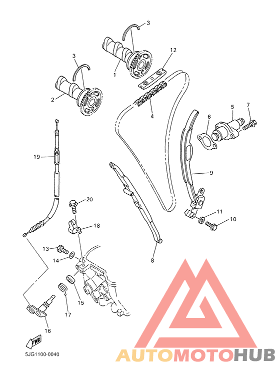 Camshaft. chain