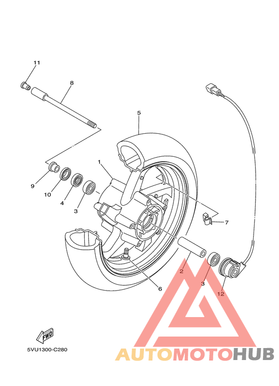 Переднее колесо