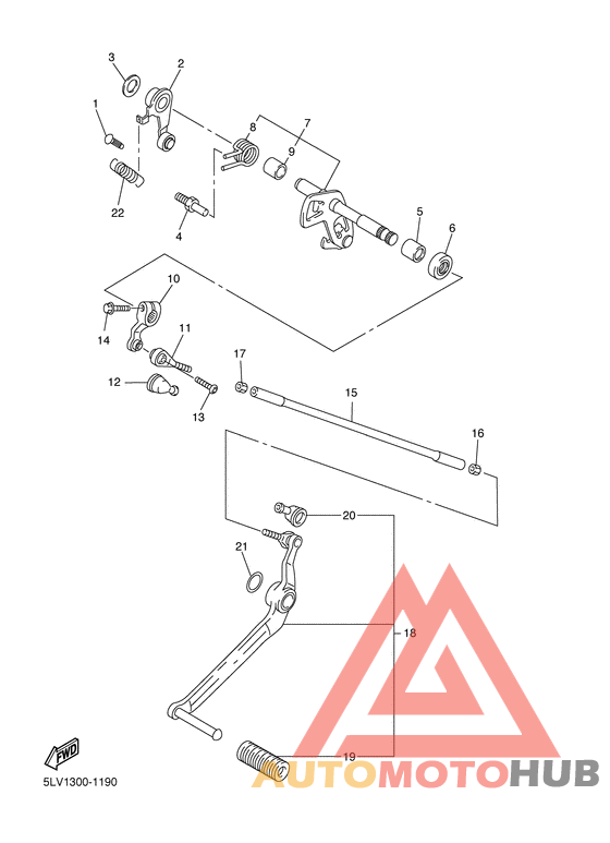 Axe de select & pedale