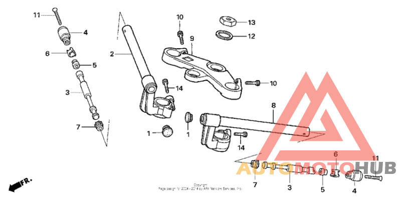 Handlebar + top bridge