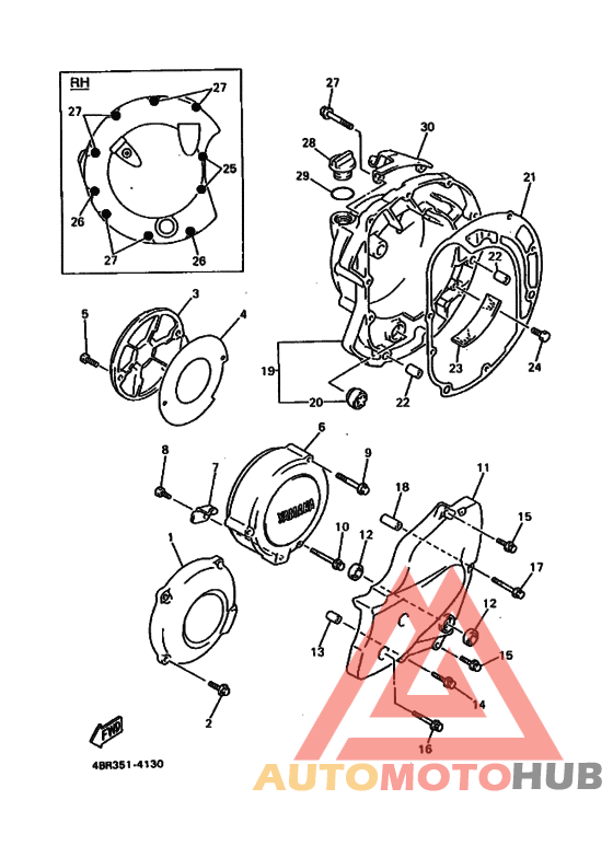 Crankcase cover ass`y  (v