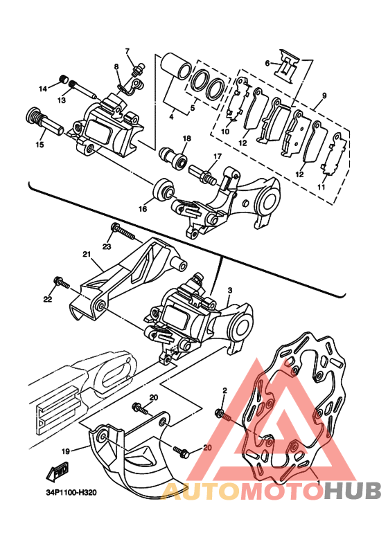 Задний суппорт
