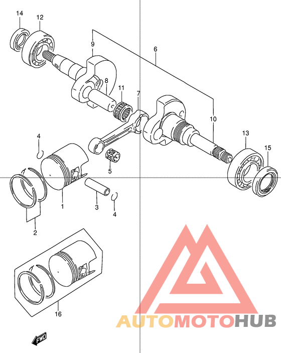 Вал коленчатый