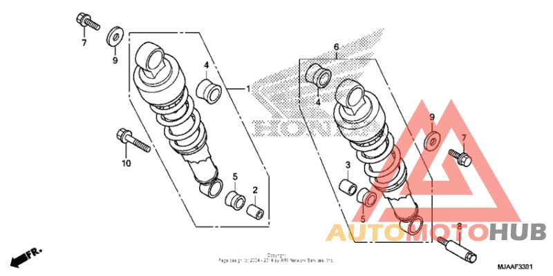 Rear shock absorber (2)