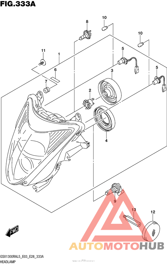 Headlamp (Gsx1300Ral5 E03)