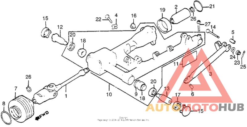 Swingarm + drive shaft