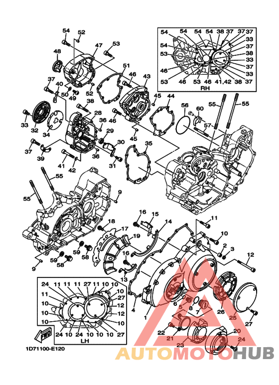 Crankcase cover ass`y  (v