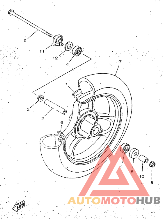 Переднее колесо