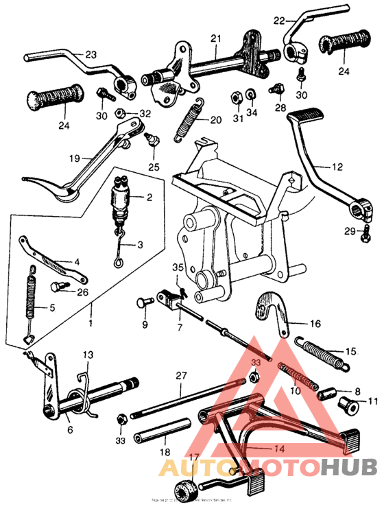 Main stand + step bar