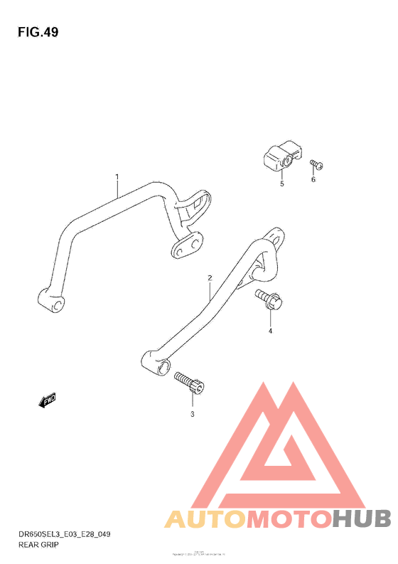 Rear Grip (Dr650Sel3 E03)