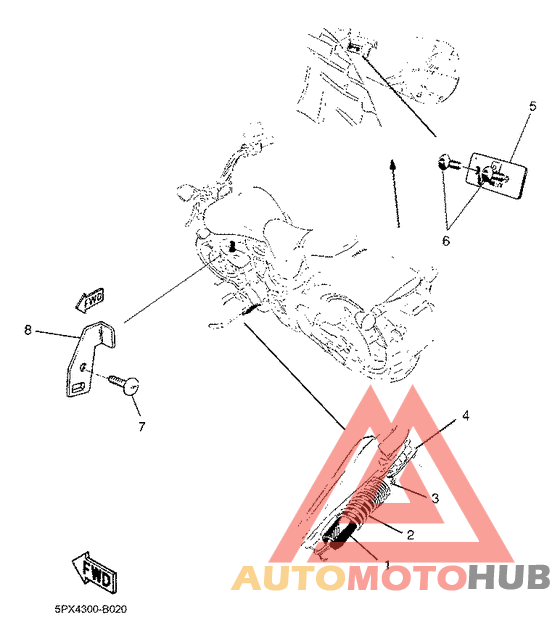 Stand-brkt. throttle