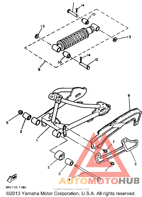Swing arm - rear shocks