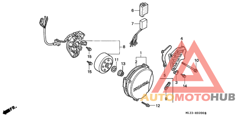 Left crankcase cover/ generator