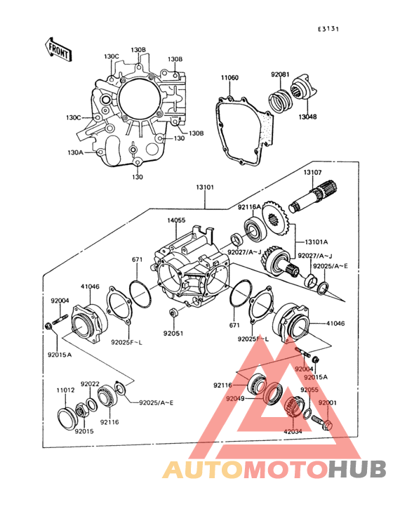 Front bevel gear(1/2)