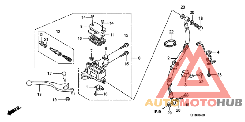 Fr. brake master cylinder