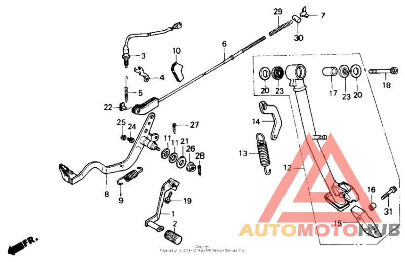 Педаль тормоза