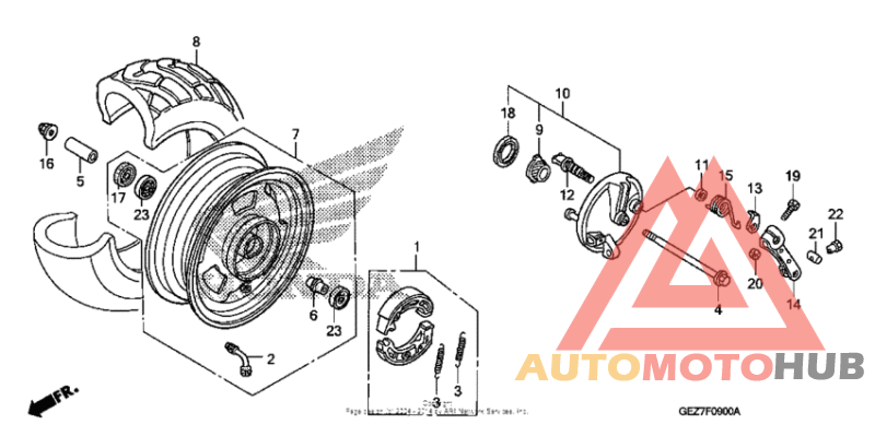 Переднее колесо