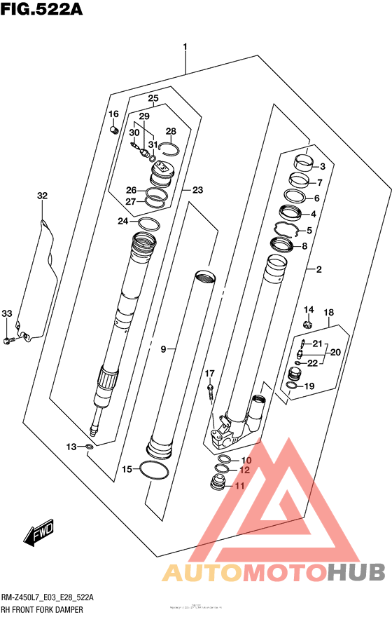 Rh Front Fork Damper