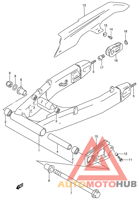 Маятник задний