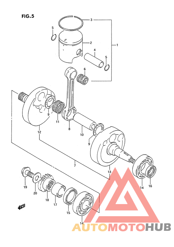 Вал коленчатый