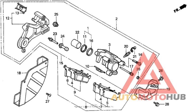 Задний суппорт