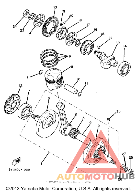 Коленвал,поршни