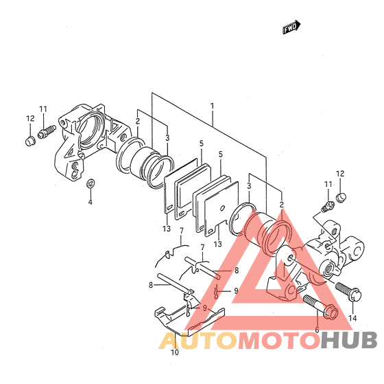 Задний суппорт