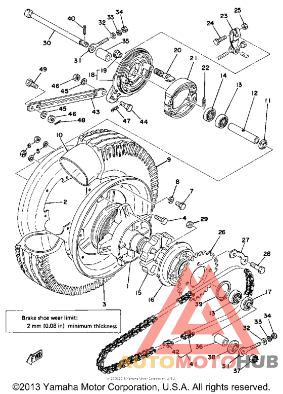 Переднее колесо