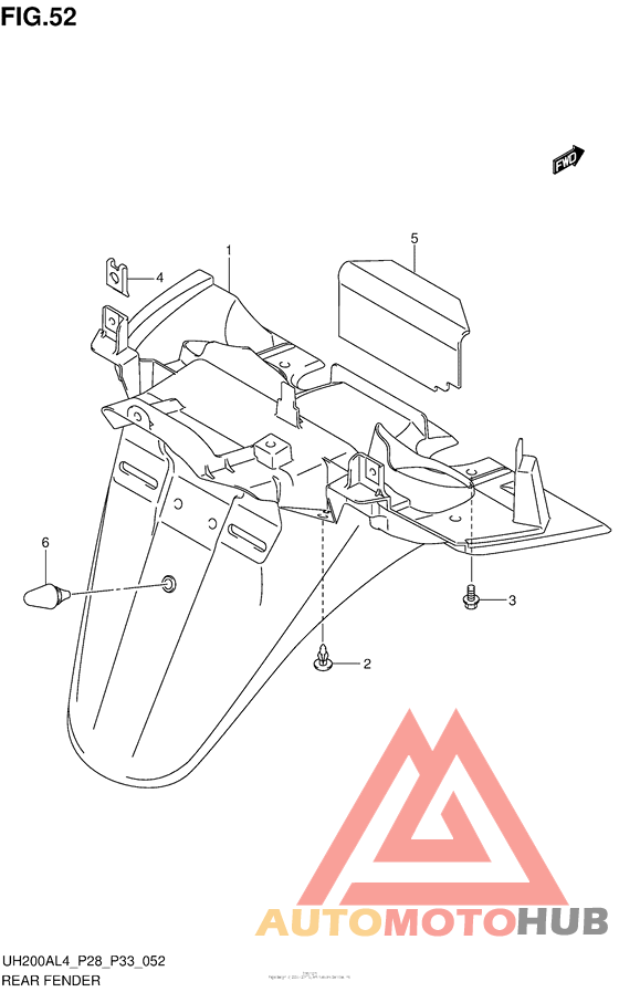 Задний бампер