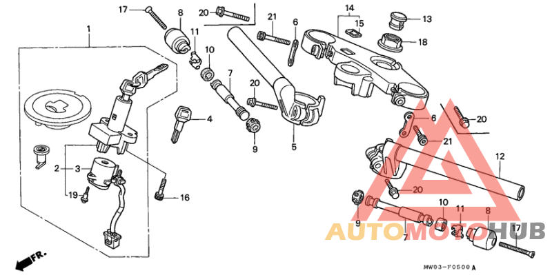 Handle pipe/top bridge