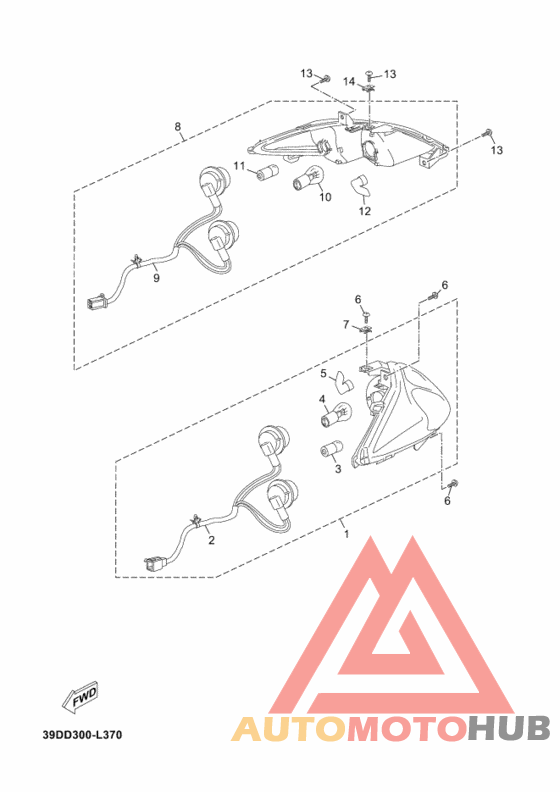 Taillight unit ass`y