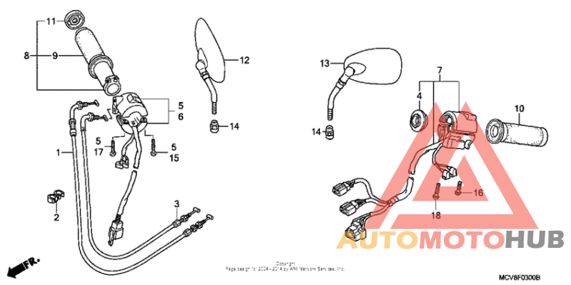 Handle switch + cable