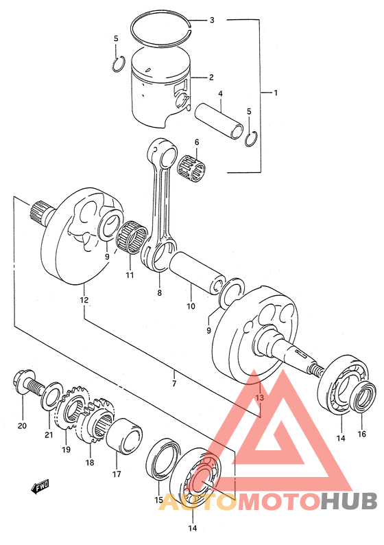 Вал коленчатый