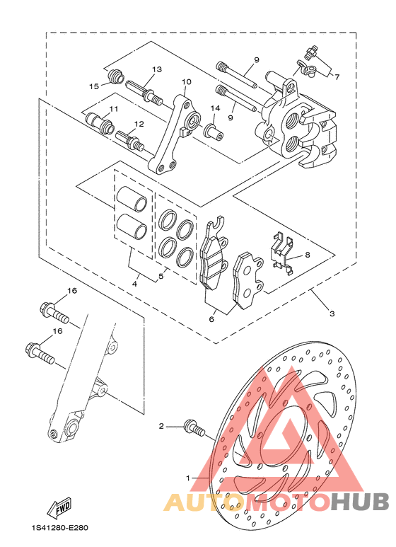Передний суппорт