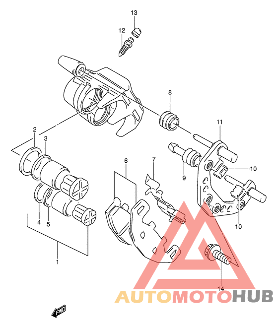 Передний суппорт