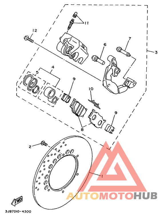 Vorderrad-bremssattel