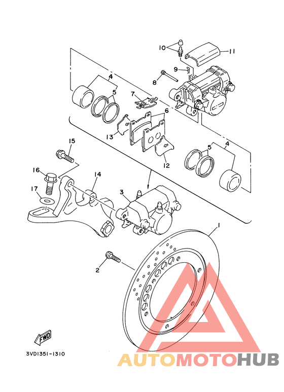 Задний суппорт
