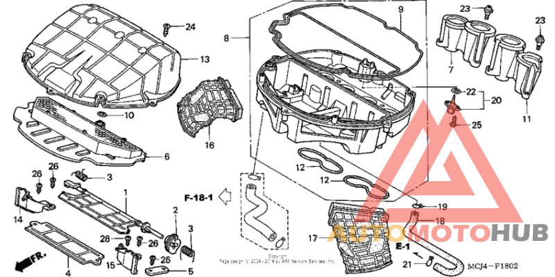 Air cleaner ('02-'03)