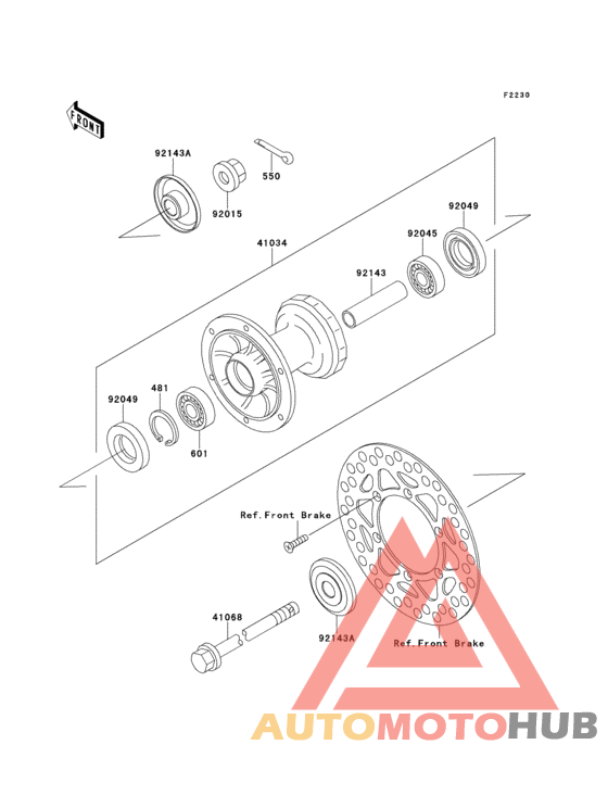 Переднее колесо