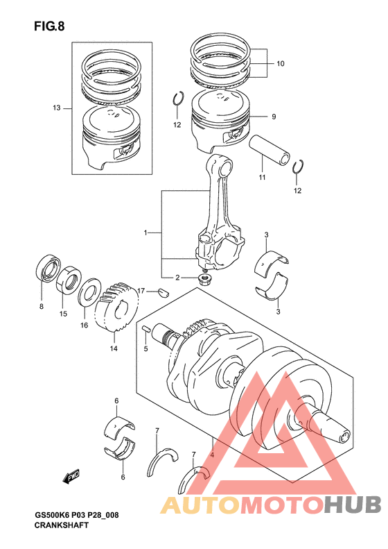 Вал коленчатый