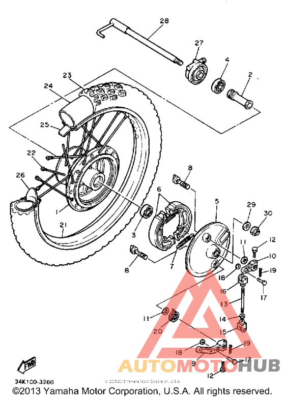 Переднее колесо