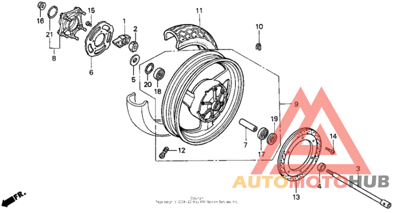 St1100 rear wheel