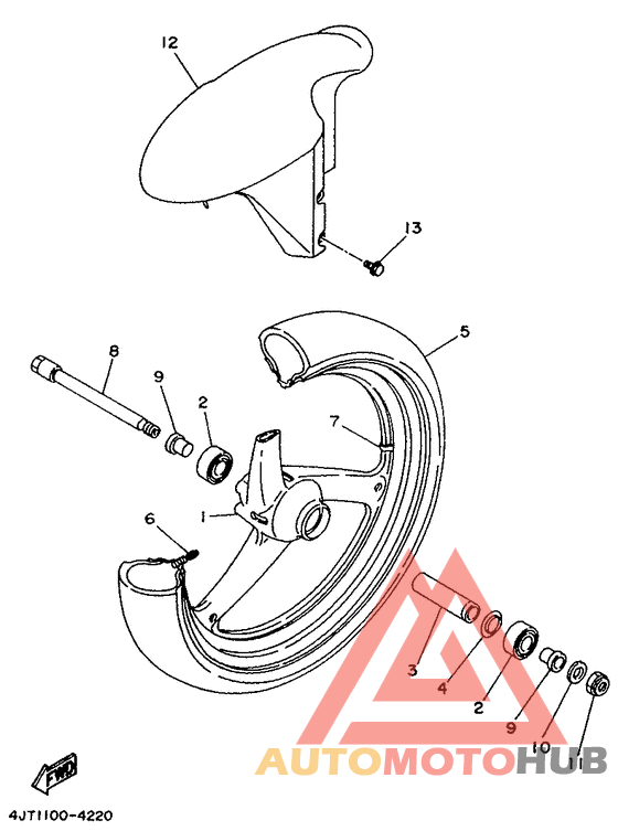 Переднее колесо