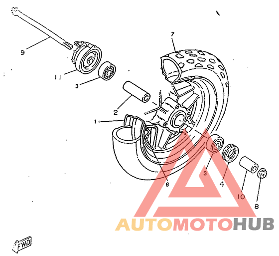 Переднее колесо