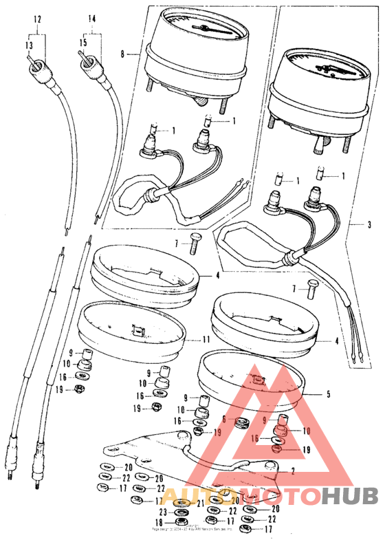 Speedometer + tachometer k2