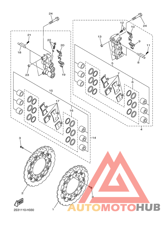 Передний суппорт