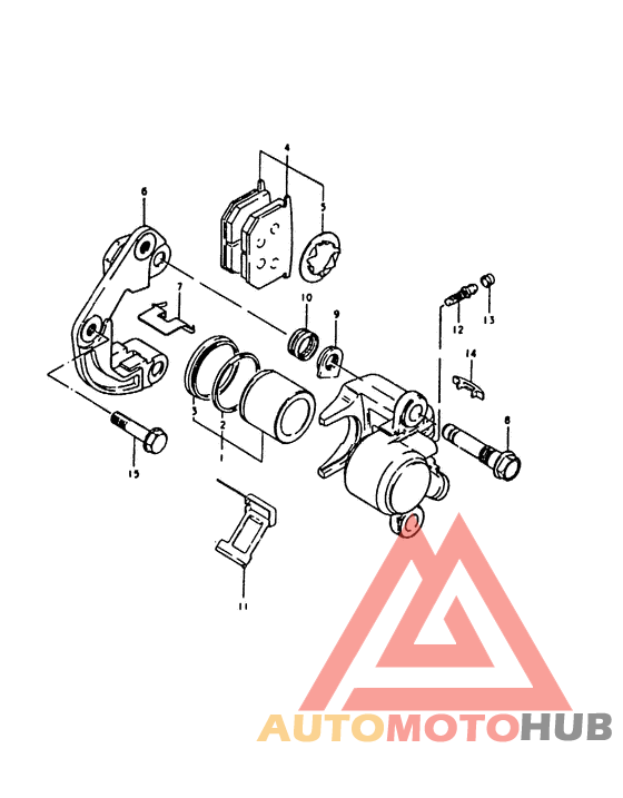 Передний суппорт тормозной